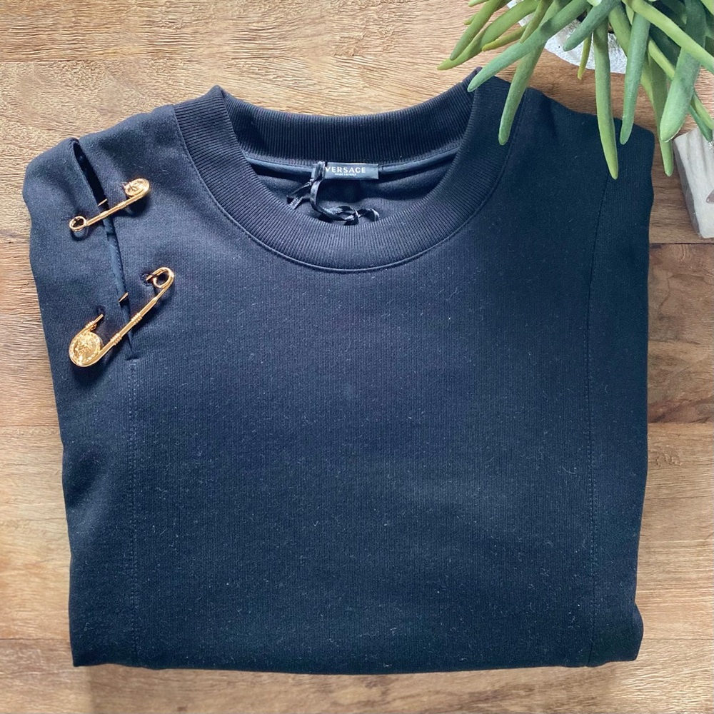 VERSACE Safety Pin Sweatshirt NWT Size 46